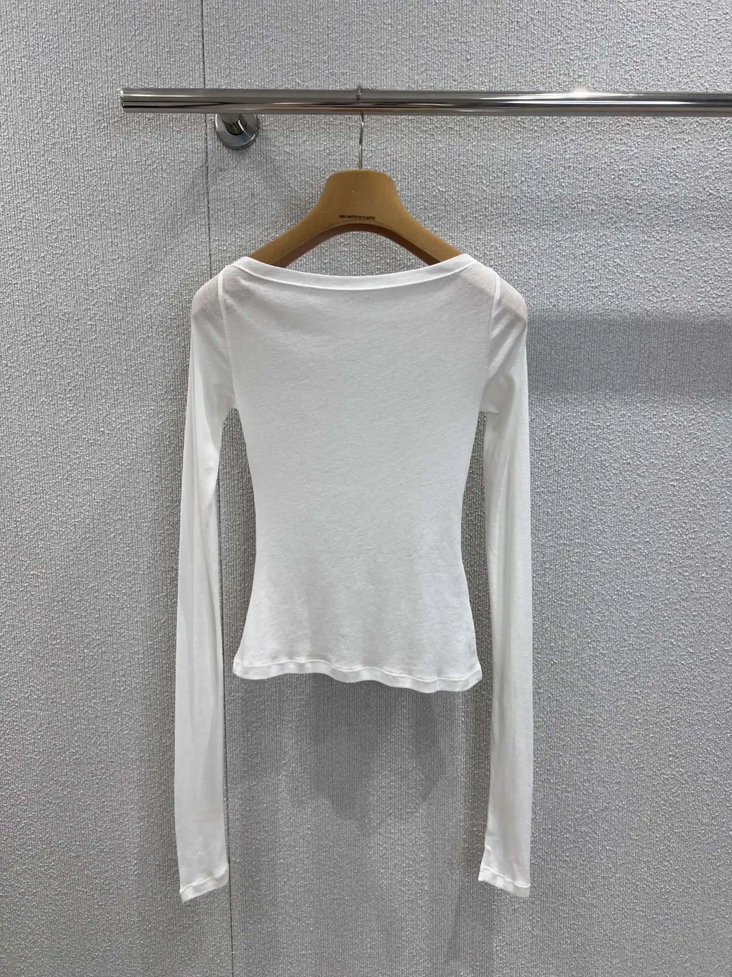 

2025 Summer New One-Shoulder Slimming Long-Sleeved Style Looks Refreshing and Slimming Soft wear WYY-06