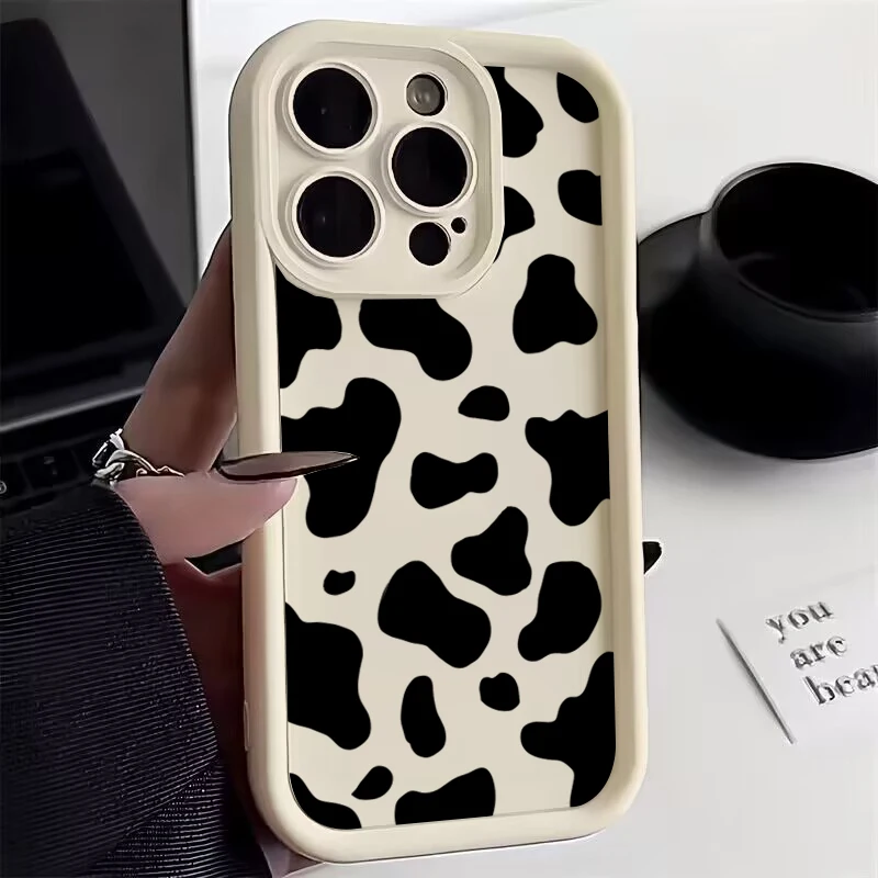 Leopard Print Pattern Phone Case For iPhone 13 11 12 14 15 16 Pro Max Mini 7 8 Plus SE2 X XR XS Max Shockproof Soft Cover