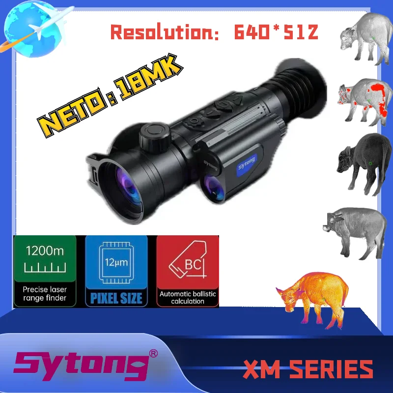 Sytong Thermion XM06-50LRF Thermal Imaging Riflescopes Hunting Rifle Scopes Sight Imager Camera Night Vision