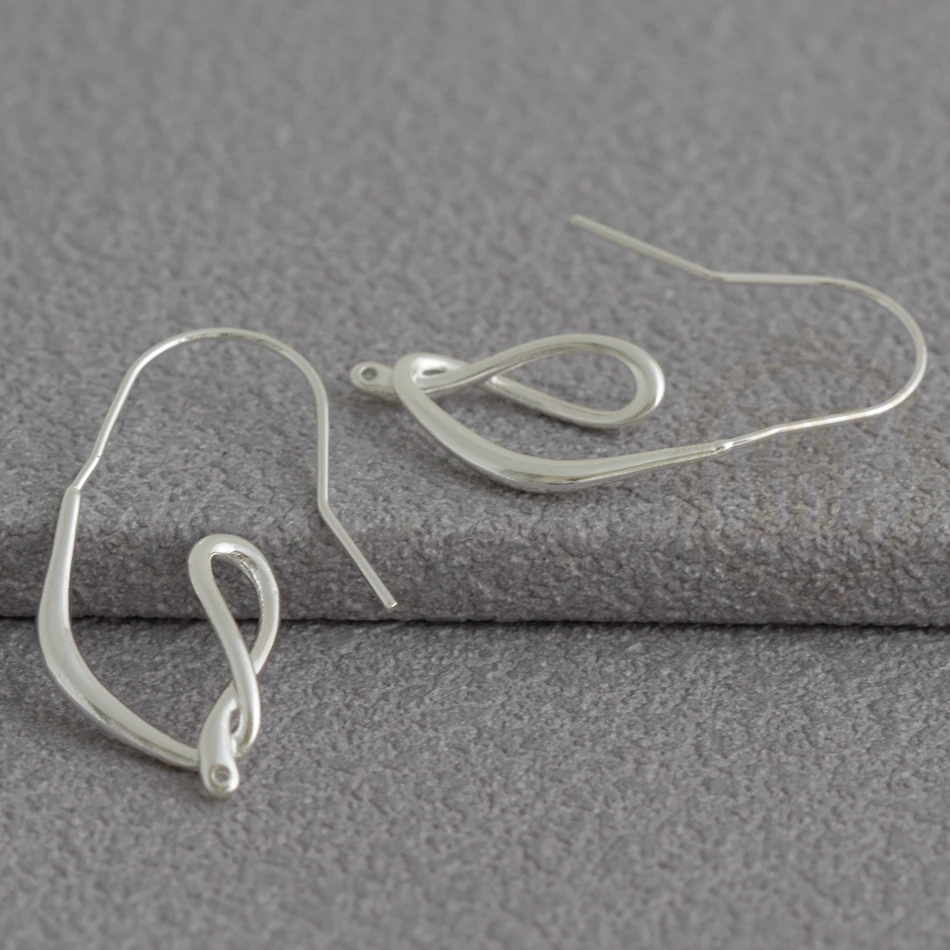 DIY Supply-2 قطعة من مكونات القرط المصنوعة من النحاس الصلب مع دبوس نحاسي - غير منتظم 40 × 14.6 مم (4921C-9)