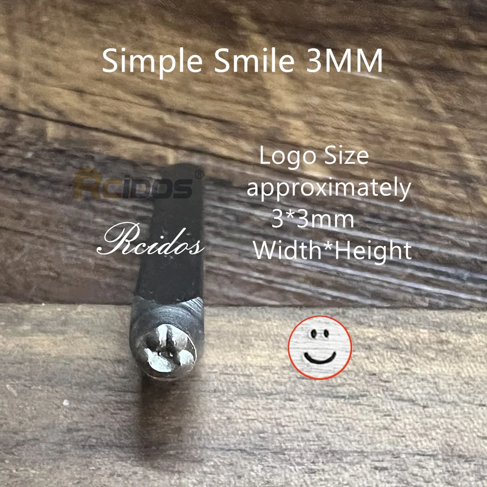 ابتسامة الوجه نمط المعادن والمجوهرات الصلب ختم، سعر 1PCS #5