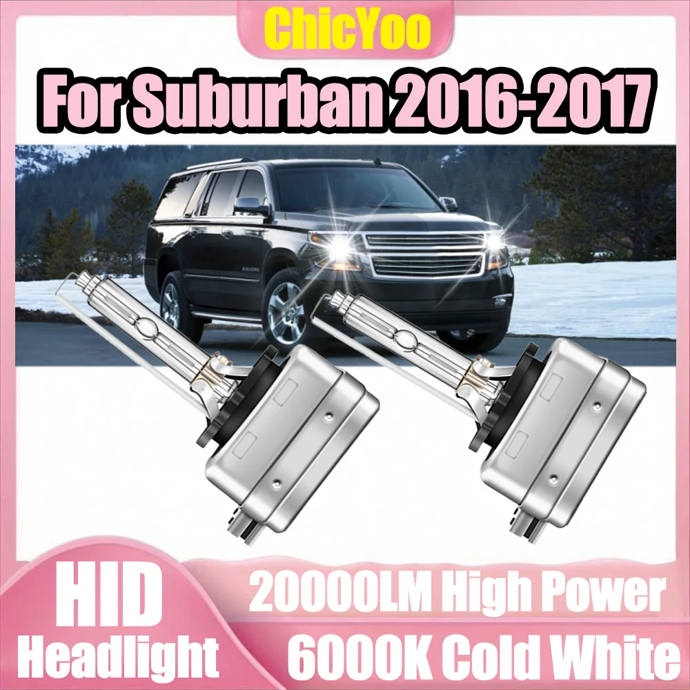 

2PCS 20000LM HID Xenon Headlight High Power Auto Lamps Xenon Light 6000K Super White Canbus No error 12V For Suburban 2016-2017
