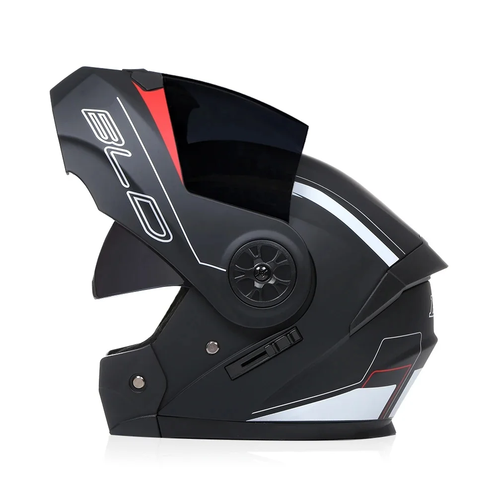 Hochklappbarer Motorradhelm für Männer und Frauen, Sicherheit, Downhill, Motocross, Racing, modular, personalisierbar, Vollgesichts-Casco Moto, DOT-zugelassen