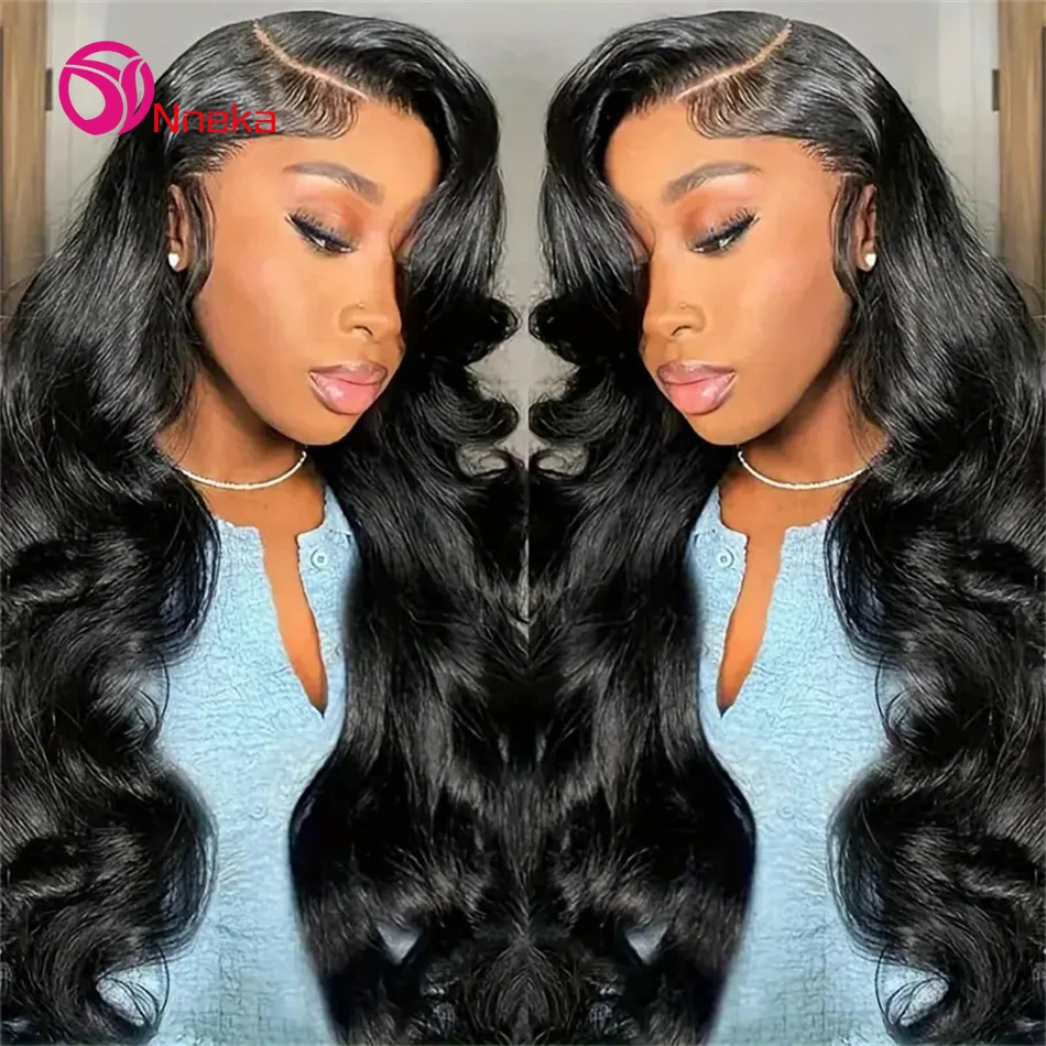 Perruque Lace Closure Wig Body Wave Brésilienne Naturelle, Cheveux Humains, Transparent HD, 5x5, 4x4, 30 38 Pouces