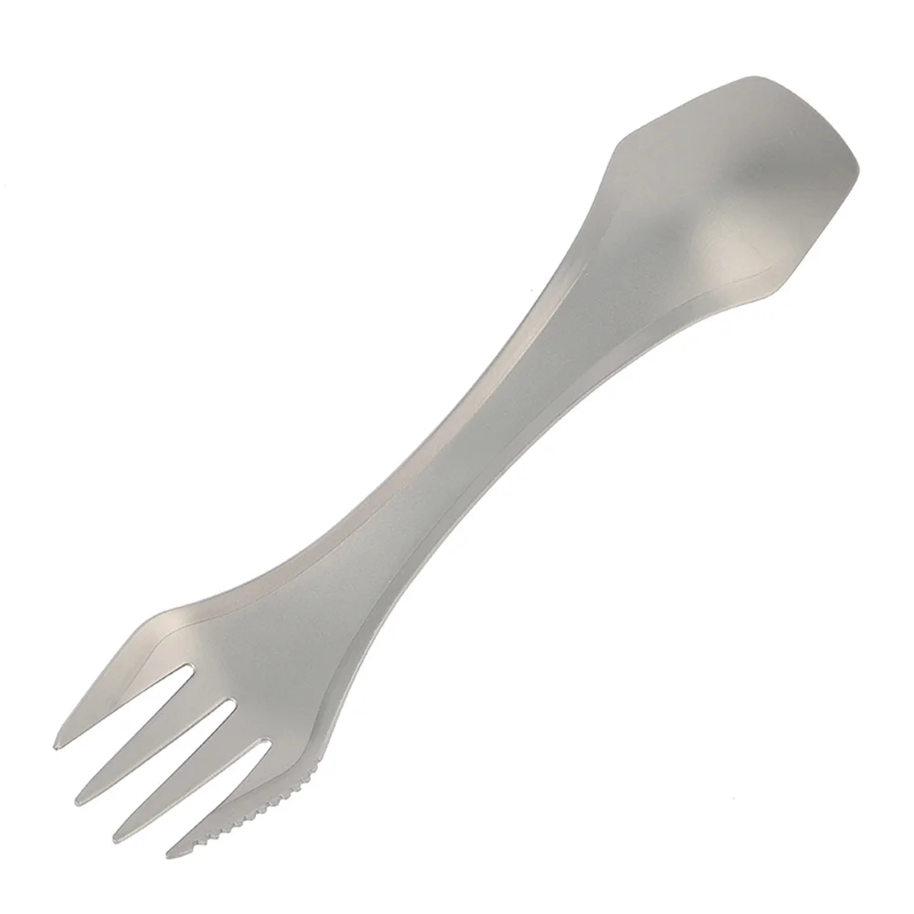 Lightweight Camping Utensil Eco-Friendly 3 in 1 Fork and Spoon For Backpacking Titanium Spork