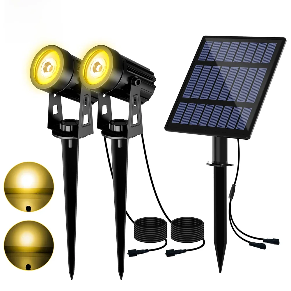 3000K/6000K Solar LED Licht Outdoor Solar Spotlight Solar Tuin Licht Outdoor IP65 Waterdichte Zonne-energie licht Wandlamp - afbeelding 2