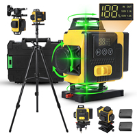 Seeiswork 16 Lines 4D Laser Level 360 ° selflifting Horizontal and Vertical Cross Super power Green Laser Beams With 1m Tripod