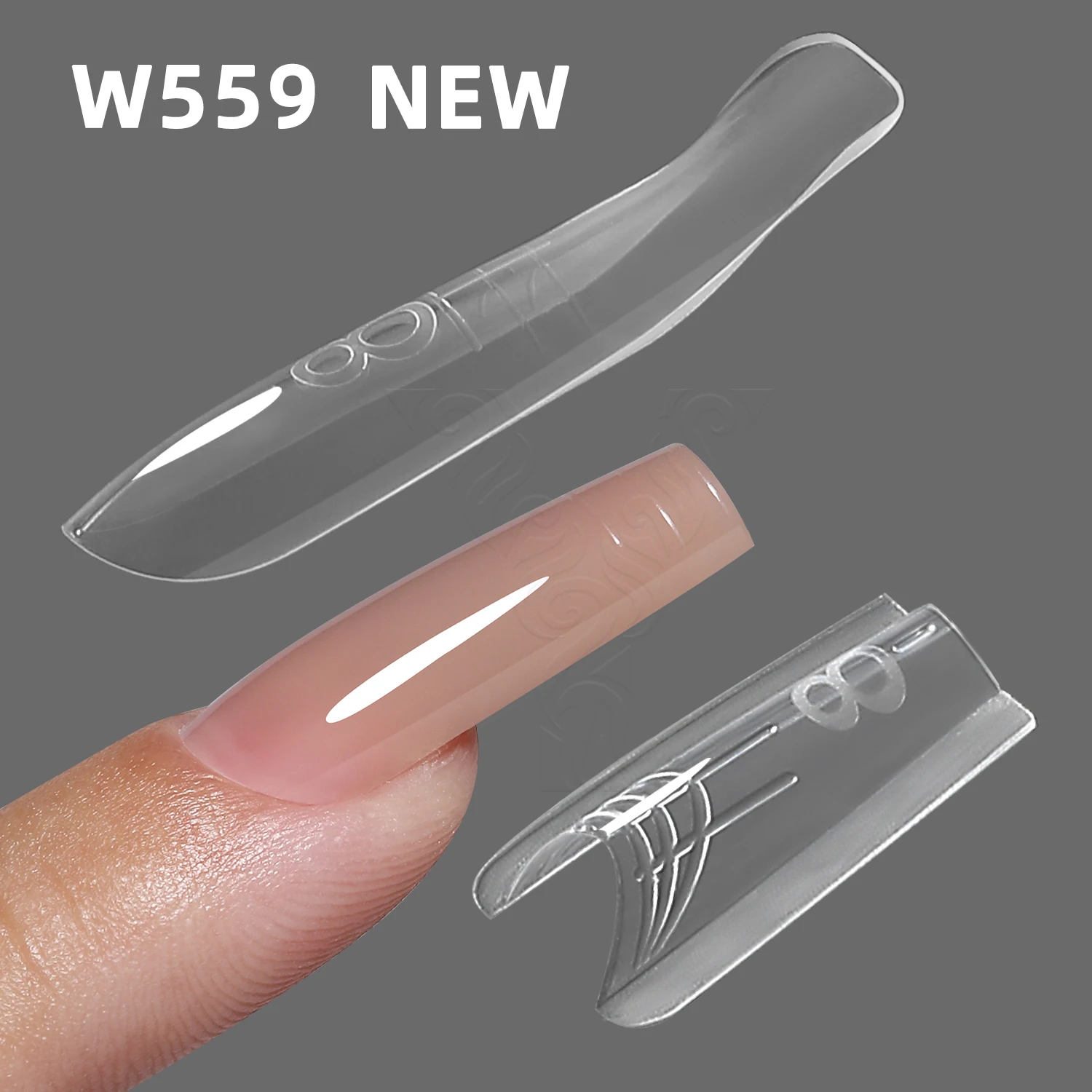 NIEUWE YOKEFELLOW & MR NAIL Sandwich Nail Form 240 stks 15 size Vierkante Nail Extensions Top & Bottom Form Set voor Quick Nail Extensions