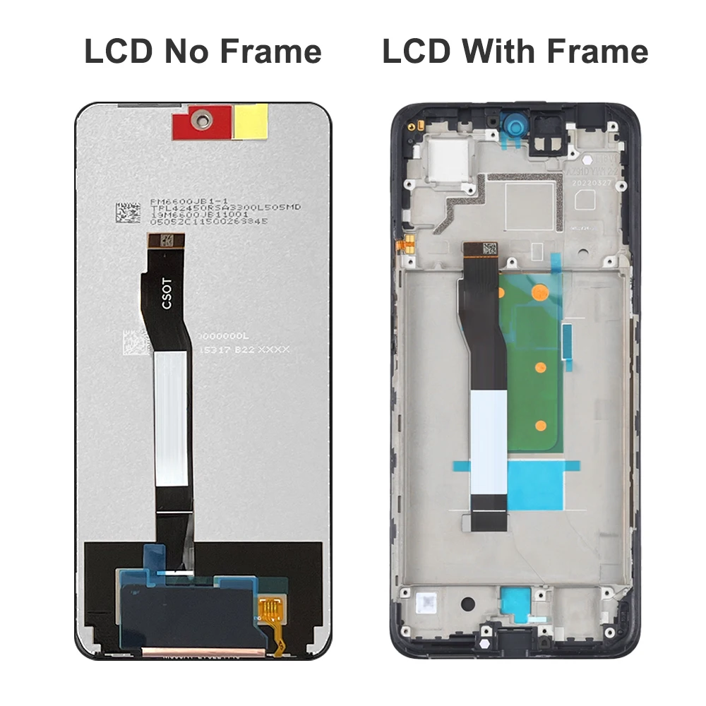 6.6\'\' For Xiaomi POCO X4 GT 22041216G LCD Display Touch Screen Digitizer Replacement For Xiaomi Poco X4GT Display With Frame