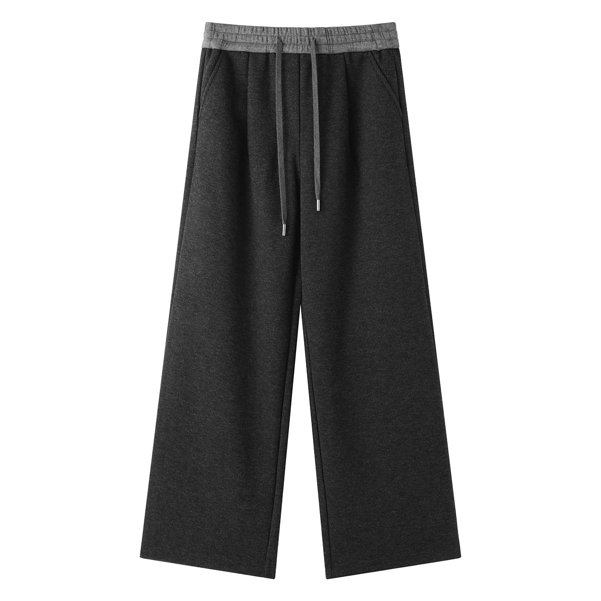 

KL9523455 Роскошные женские широкие брюки для отдыха из мягкой смеси, повседневные брюки свободного покроя с высокой талией