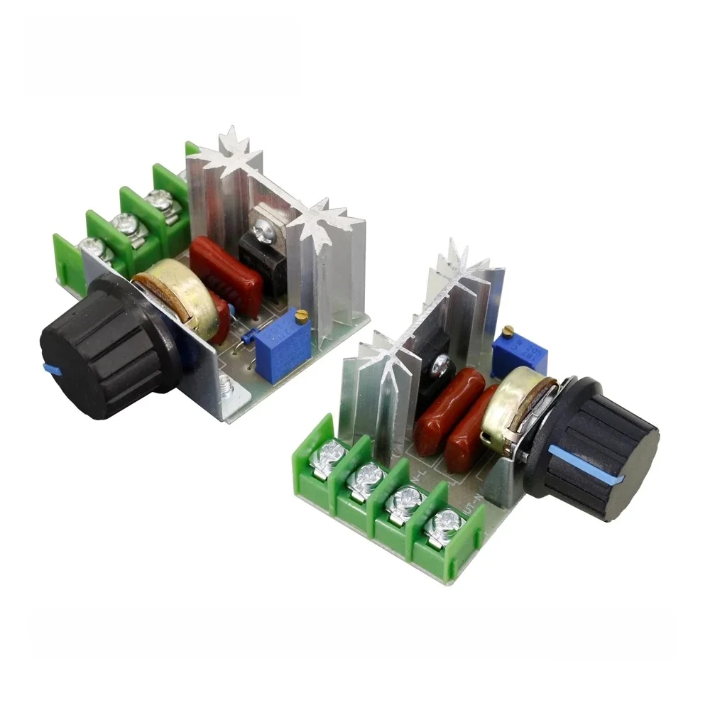 Regulator napięcia 2000 Watt AC 50 - 220 Volt Ściemniacz SCR Regulator mocy Regulator prędkości silnika Regulatory Home Improvement 2000W — zdjęcie 2