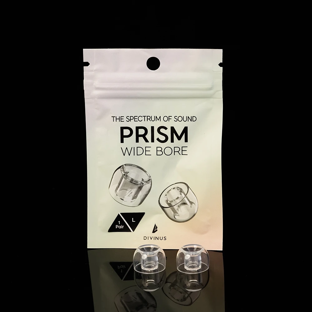 Divinus Prism LSR-Kopfhörer-Ohrstöpsel mit breiter Bohrung für 4–6 mm Düse, Kopfhörer-Ohrstöpsel für Dunu Davinci, AFUL Performer 5+2, JUZEAR 7