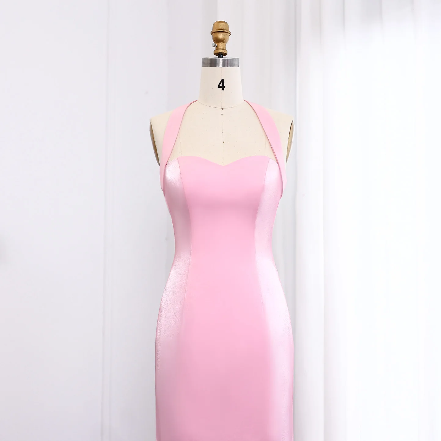 Sharon disse rosa halter sereia dubai vestido de noite com querida vermelha para mulher festa de casamento vestido de baile sf109 personalizado