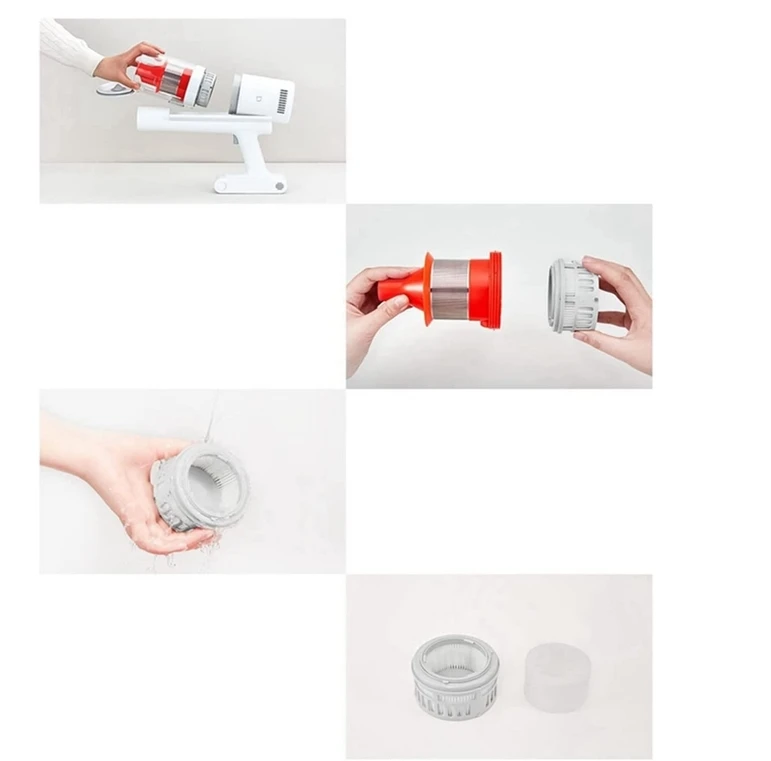Lavável esfregão de reposição filtro hepa para xiaomi mijia k10 pro mjwxcq05xy acessórios aspirador peças reposição kits