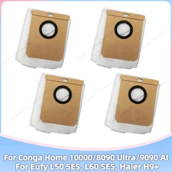 Replacement Dust Bag For Conga Home 10000 / 8090 Ultra / 9090 AI, Eufy L50 L60 SES, Everybot Q5, Roidmi EVE CC Parts Accessories