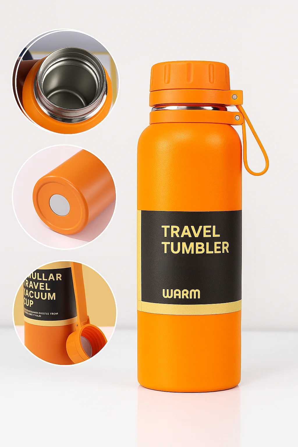 ترمس من الفولاذ المقاوم للصدأ سعة 1000 مل، Pya-3 مع جدار عازل مزدوج، تصميم محكم ومقاوم، مثالي للقهوة أو الشاي أو الماء أو العصائر، محمول للمكتب أو السفر أو صالة الألعاب الرياضية أو التخييم، 5 ألوان مختلفة.