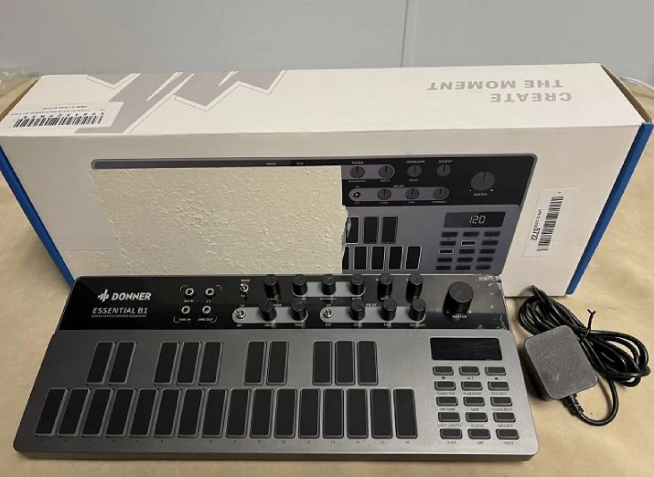 

Аналоговая барабанная машина Essential Donner B1 с синтезатором и контроллером секвенсора Beat Maker Drum Machine