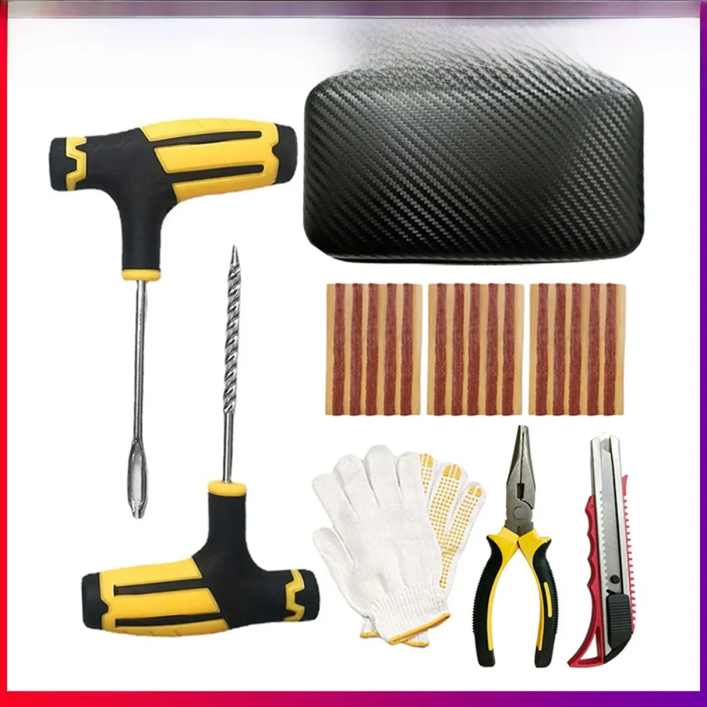AliExpress Car Tire Repair Tool Kit Rubber Tubeless Tyre Puncture Repair Kit Studding Tool for Bike Motorcycle