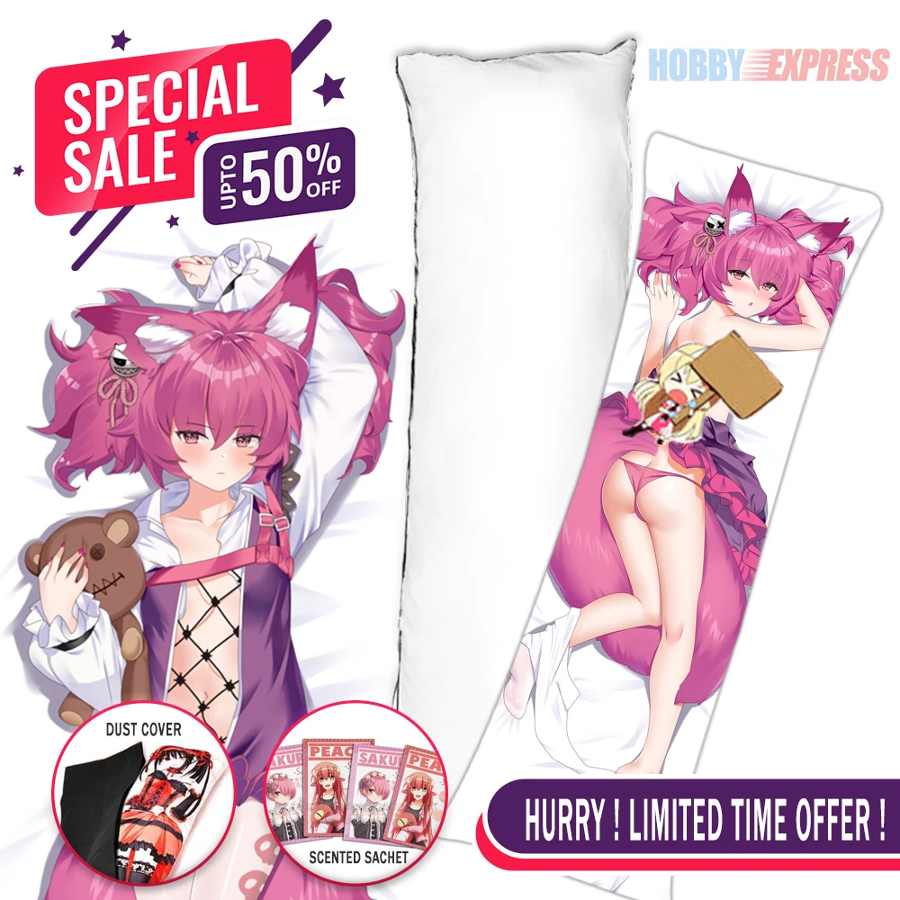 

Hobby Express Anime Dakimakura Japanese Otaku Waifu Life Size Doublesided Hugging Body Pillow Cover Shamare Arknights 21706