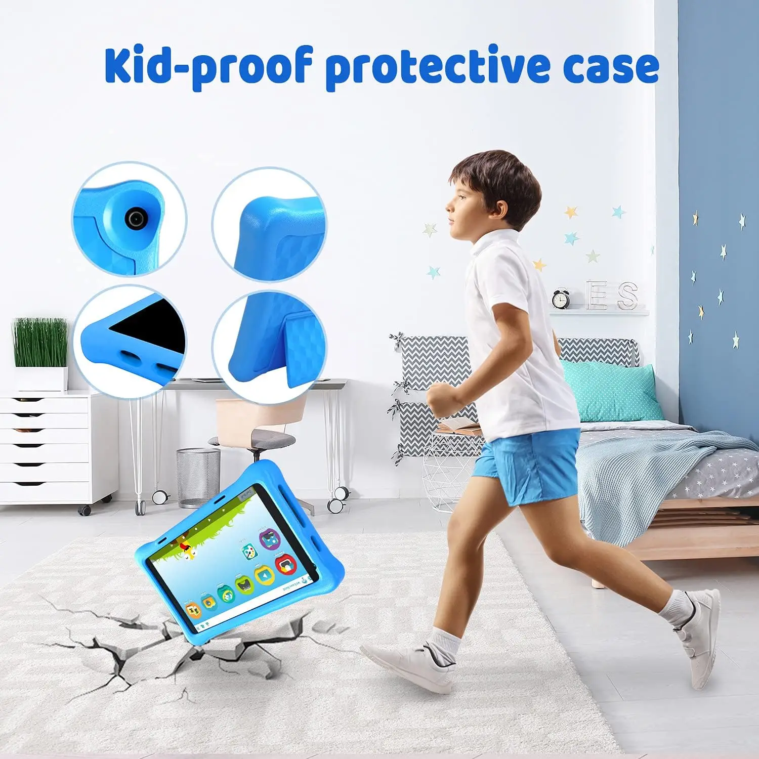 TK801 Tablet Protezione per gli occhi quad-core da 8 pollici per bambini 2 GB RAM 32 GB 1 TB Espandibile WiFi Bluetooth