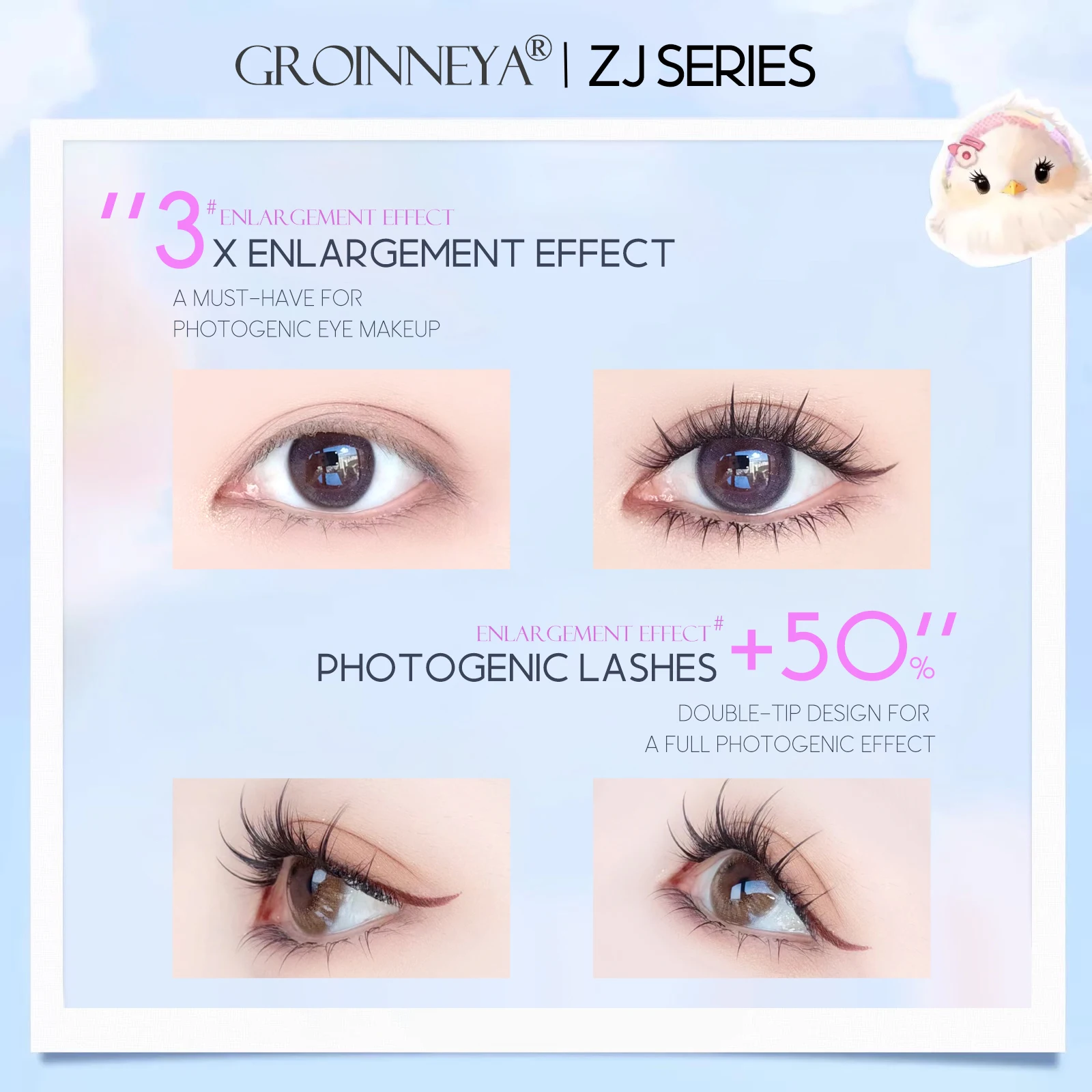 GROINNEYA DIY zestaw klastrów rzęs naturalne rzęsy Manga indywidualne przedłużanie rzęs miękkie delikatne naturalne długie rzęsy kręcone makijaż