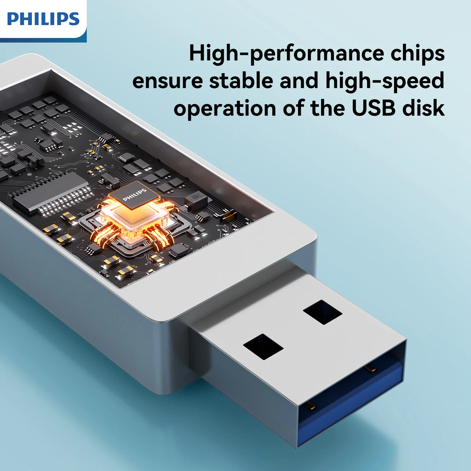 محرك أقراص فلاش PHILIPS USB 3.2 Type-C 2 في 1 - تصميم قابل للدوران، نقل بيانات عالي السرعة، سعة 32 جيجابايت - 512 جيجابايت #6