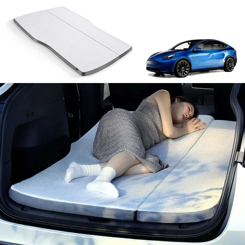 YZ For Tesla Model Y 2021-2025 Camping Mattress  Memory Sponge Mattress Travel Bed Portable In Car Sleeping Outdoor Camping
