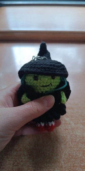 Festival Series Positive Energy Crochet Halloween Handmade Knitted Doll with Encouragement Card Mini Desk Decor Gift photo review