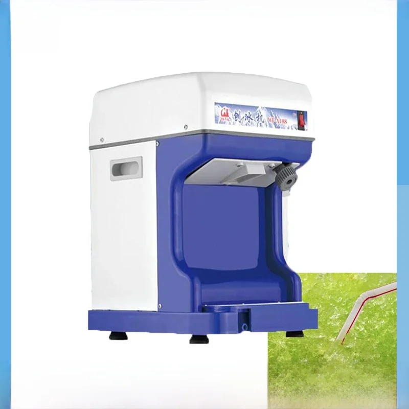 Electric Shaved ice Ice sand mixing Snow cone cube machine Blue ice breaker