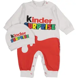 Baby Jongen Baby Meisje Romper Set Verrassing Ei 100% Katoen Anti Allergische Stof 0-12 Maanden Pasgeboren Pajama Set sets Maat Kleding