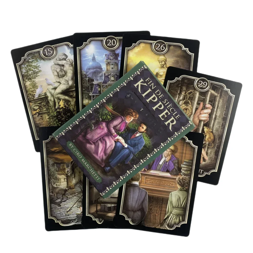 Cartes Oracle Fin De Siecle Kipper, jeu De Divination, édition Vision anglaise, jeu De société Tarot pour fête