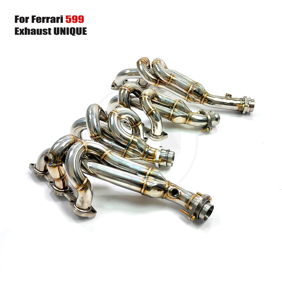 UNIQUE manifold downpipe For 2006+ Ferrari 599 V12 6.0T Equal Length SS304 exhaust manifold With insulator