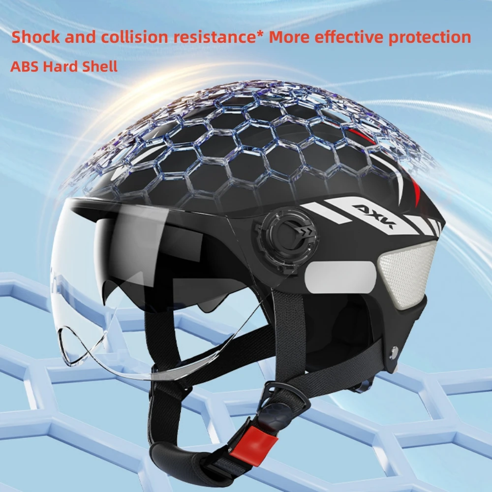 Cycling Helmet All Seasons Universal Electric Motorcycle Scooter Head Anti-fall Protection Helmet