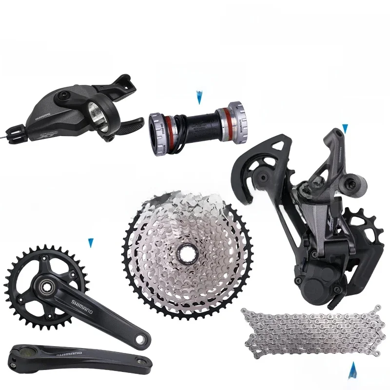 AliExpress Shimano SHIMANO DEORE XT M8100 12 Speed Groupset SL-M8100 RD-M8100 FC-MT510 and Cassette Sprocket 50T/52T CN-M6100 Chain
