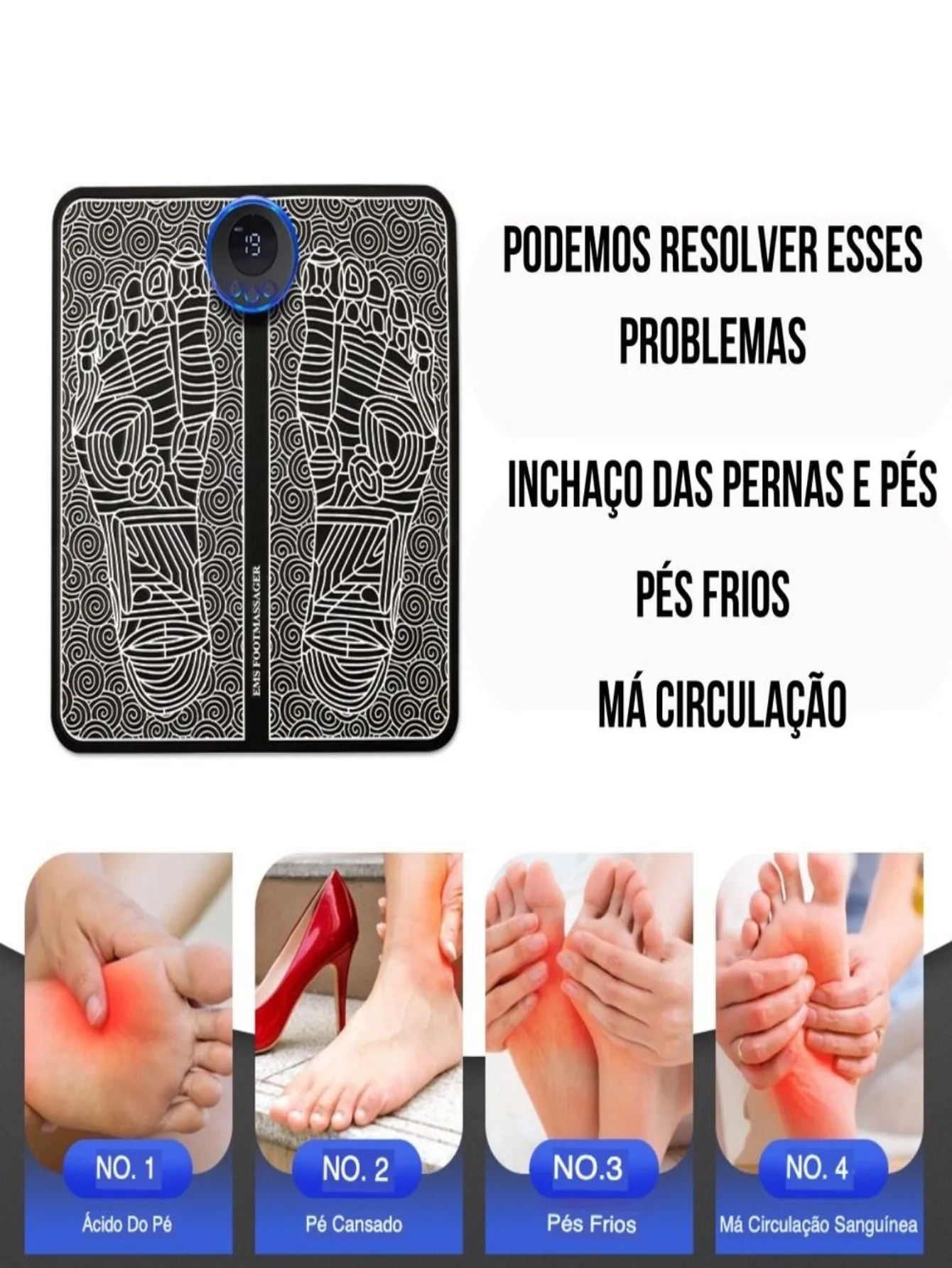 Kit Massageador Elétrico, Massageador Cervical, Alivia Dores No Corpo
