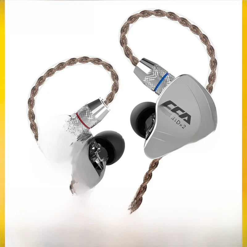 Słuchawki CCA C10 4BA + 1DD technologia hybrydowa HiFi muzyka douszna DJ Gamer słuchawki sportowe aktywny zestaw słuchawkowy z redukcją szumów — zdjęcie produktu 7