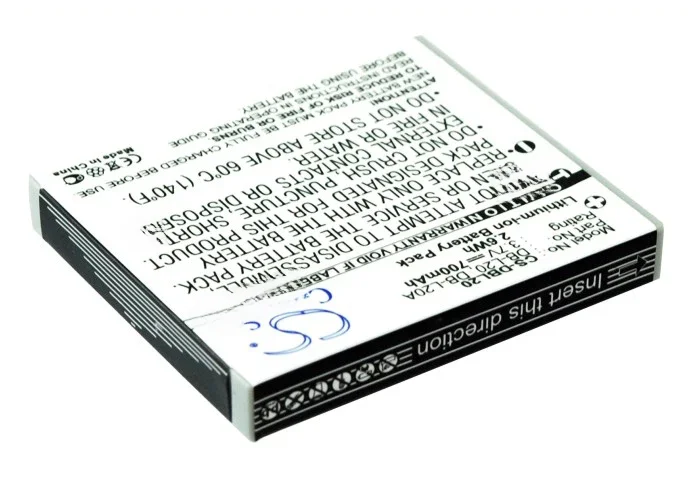 Camera Battery For Sanyo DB-L20 DB-L20A Xacti VPC-E60 Xacti DMX-C5(W) Xacti DMX-CA8 Xacti DMX-C4(N) Xacti VPC-J4EX 700mAh