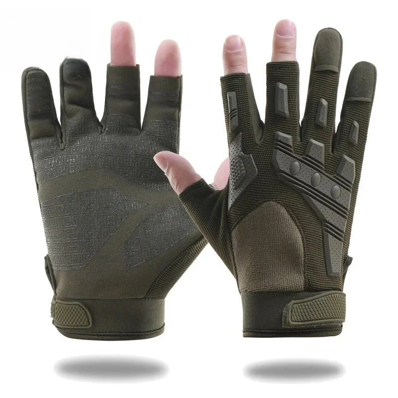 AliExpress New Fingerless Tactical Gloves Men Women Cycling Half Finger Fitness Gloves Anti-slip Male Outdoor Sports Tactical Gloves
