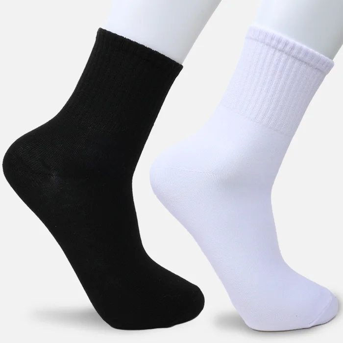 10 pares de calcetines de un solo cuello para hombre/calcetines de hermana de producción coreana lisa de algodón para estudiantes domésticos