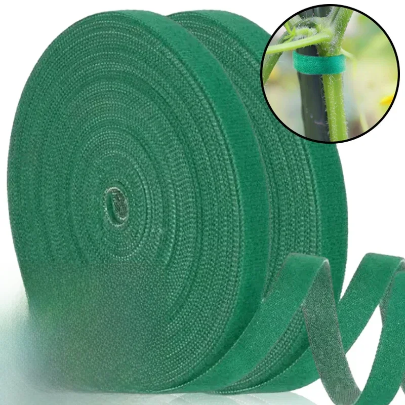 Attaches pour plantes en Nylon, 20/2M, crochet de pansement, boucle d'attache réglable, Support pour plantes, bande de fixation réutilisable pour accessoires de jardin et de maison