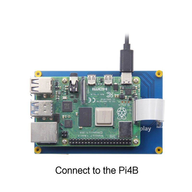 Imagem -05 - Capacitivo Touch Screen Display Monitor Raspberry pi Suporte Raspbian Ubuntu Kali Win10 Mipi Dsi Ips Tft 4.3 4.3