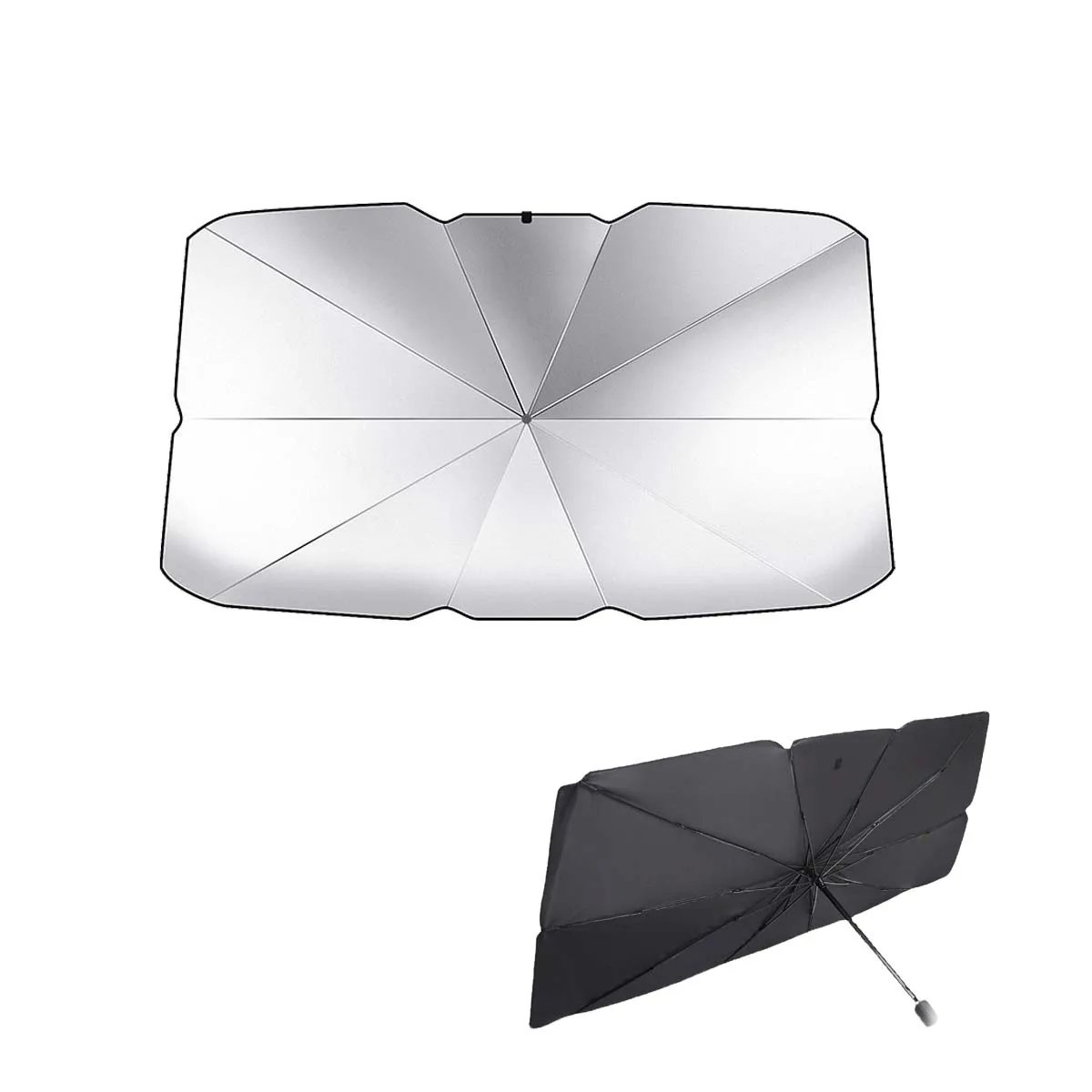 Car Windshield Sunshade - Foldable Car Windshield Sunshade Cover, Multi-layer UV Blocking Coating, Front Window Thermal Protecti