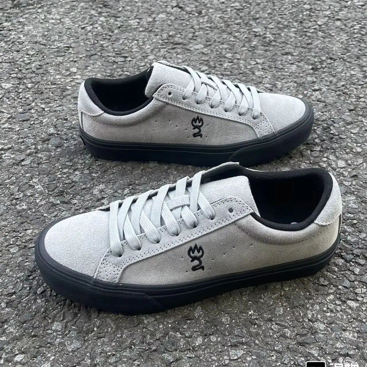 Sapatos de skate respiráveis vulcanizados masculinos, calçados antiderrapantes, calçados esportivos unissex, couro genuíno, cinza, casual,