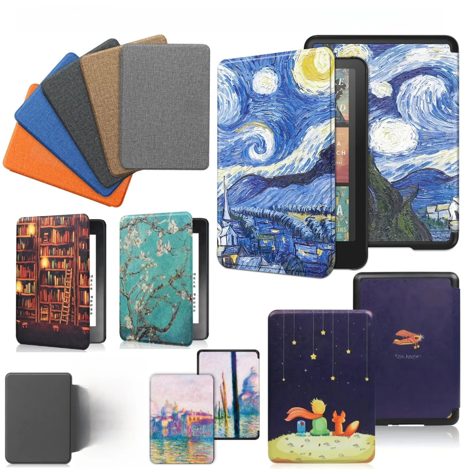 Etui na Kindle Paperwhite 12. generacji 2024 7 cali Signature Edition do Amazon Kindle 2024 SA568B z funkcją automatycznego usypiania, pokrowiec Funda — zdjęcie produktu 7