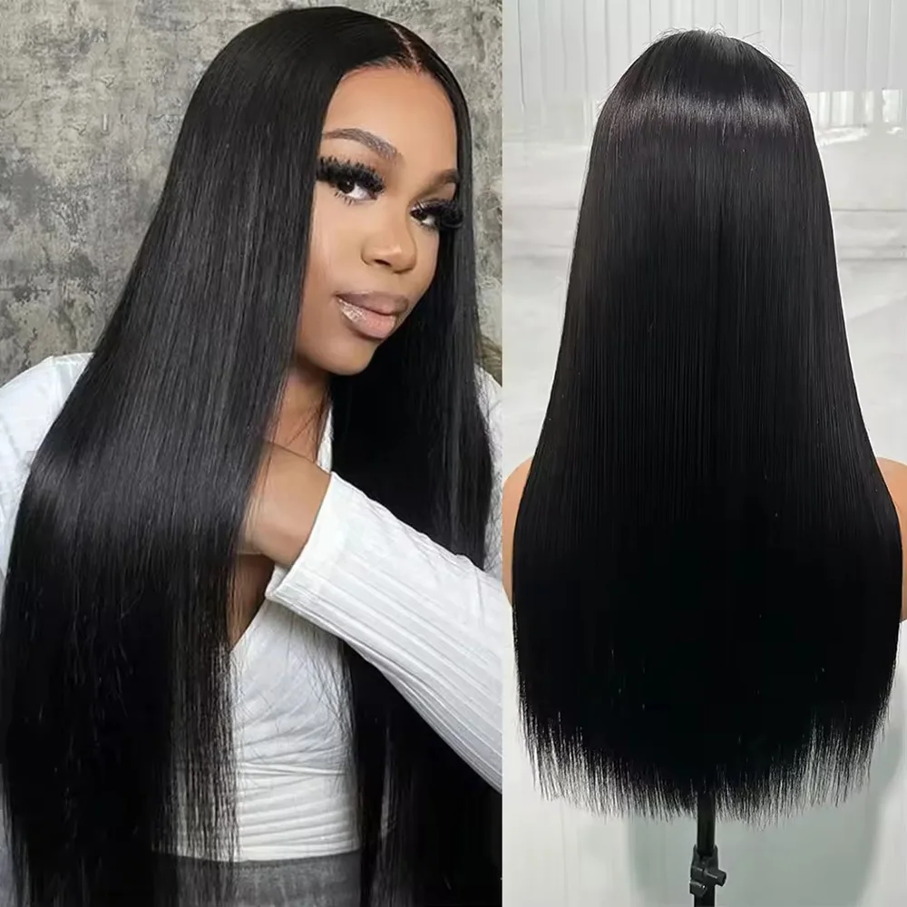 

7x6 Glueless Bone Straight Wig Wear And Go 7x5 Human Hair Ready To Wear Brazilian Lace Front Closure Wigs For Women Preplucked
