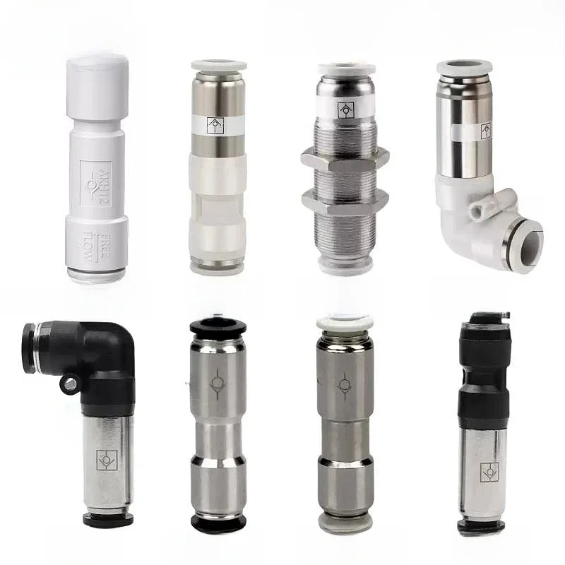 1 pièces clapet anti-retour d'air pneumatique clapet anti-retour tuyau de gaz connecteur rapide SPU SPV SPM CVPU clapet anti-retour d'air unidirectionnel AKH08 12