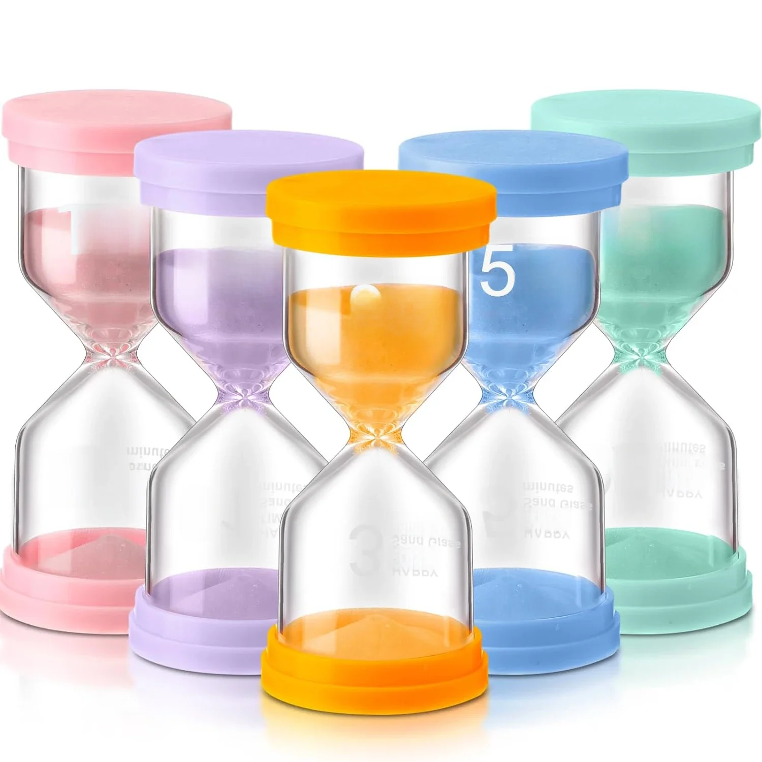 1PCS 3/5/10/15/30 Minuten Bunte Sanduhr Sanduhr Kinder Kid Geschenk Spielzeug Sand timer Stunde Glas Hause Dekoration Sand Uhr