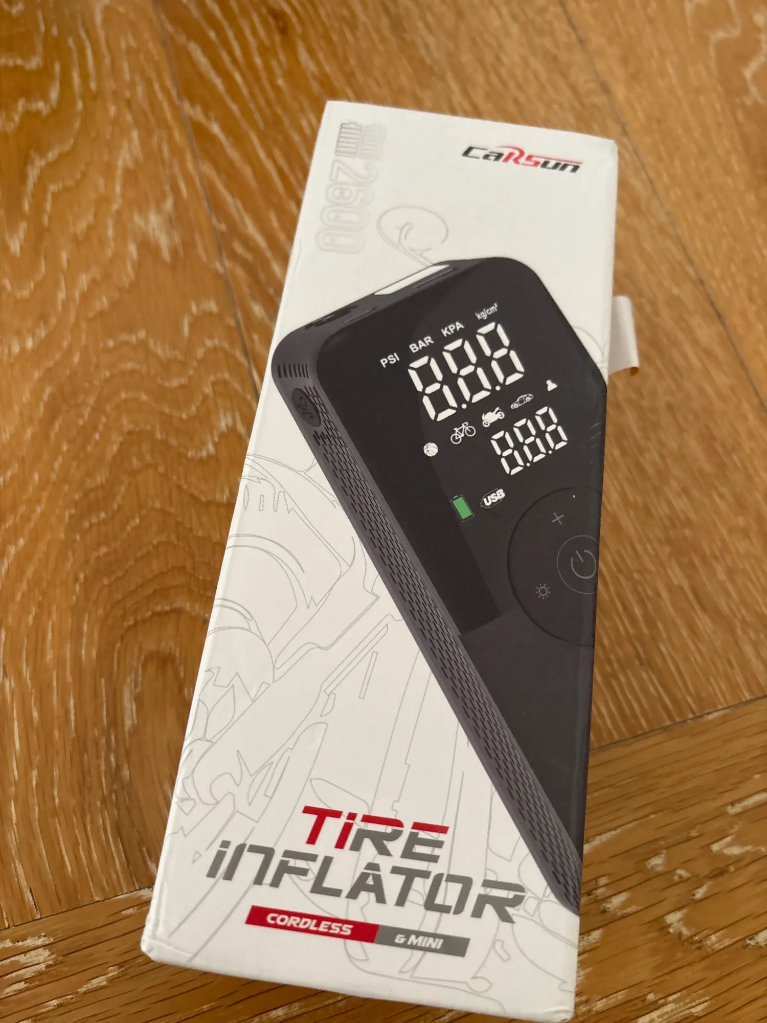 VanVolt AirGo™ Cordless Digital Tyre Inflator - Portable 150 PSI Air Pump photo review