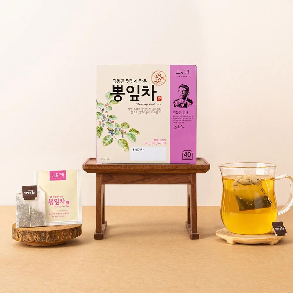 40 tea bags X 3 mulberry leaf tea made by Kim Dong-gon