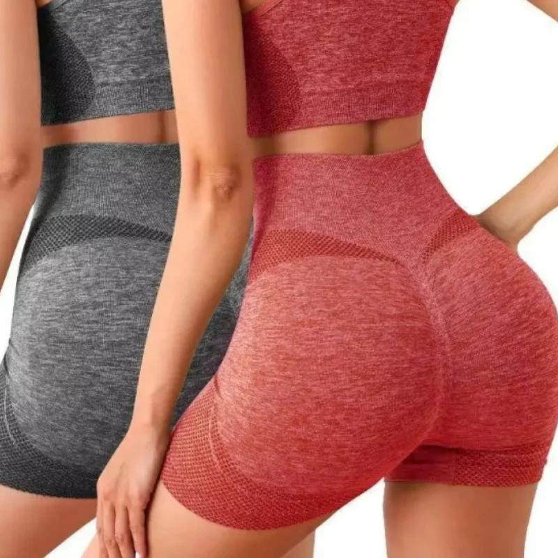 Women Yoga Shorts Sportswear New Cycling Jogging Fitness High Waist Push Up Gym Shorts Leggings Workout Running Short Pants
